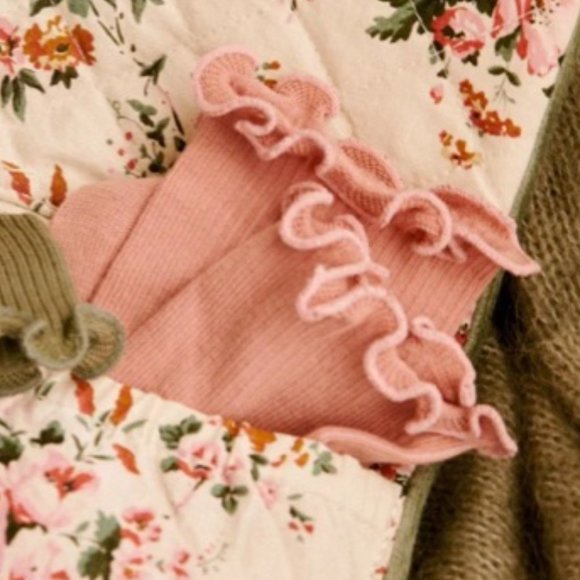 NWOT Sezane pink ruffle socks - Picture 3 of 4